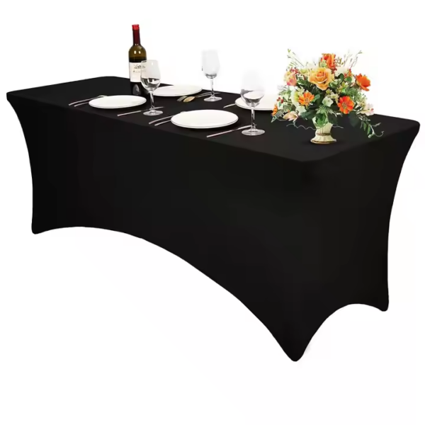 HFF  Cheaper Spandex  Table Cloth Cover Elastic Stretch Tablecloth Table Cloths for Wedding